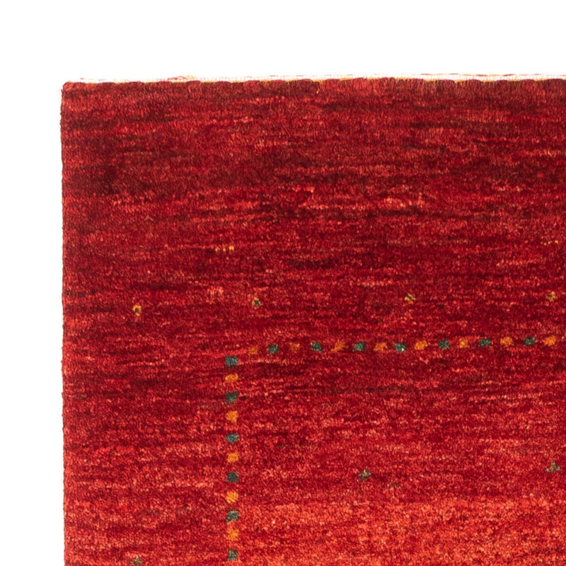 Gabbeh Tæppe - Loribaft Persisk - 116 x 81 cm - rød