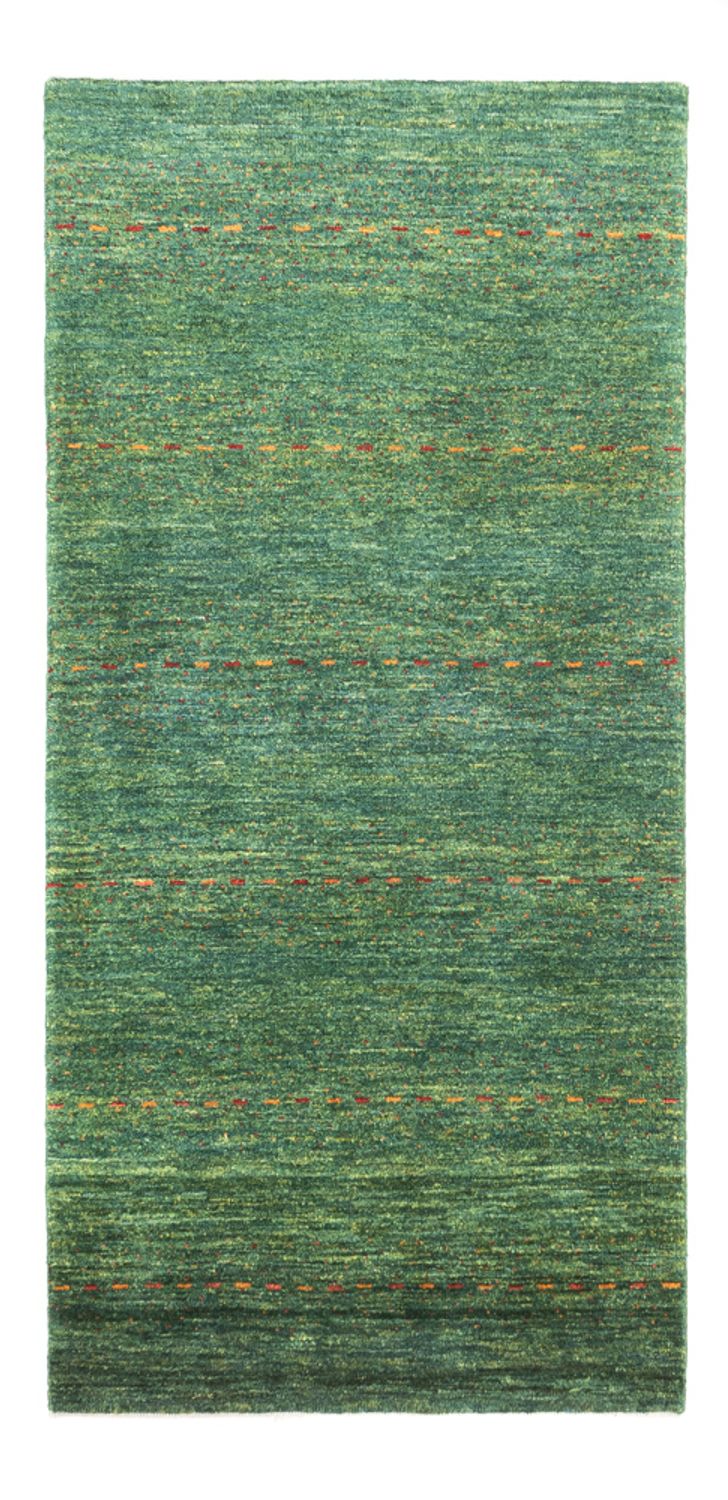 Gabbeh Tæppe - Loribaft Persisk - 140 x 70 cm - grøn