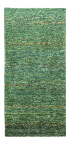 Gabbeh Tæppe - Loribaft Persisk - 140 x 70 cm - grøn