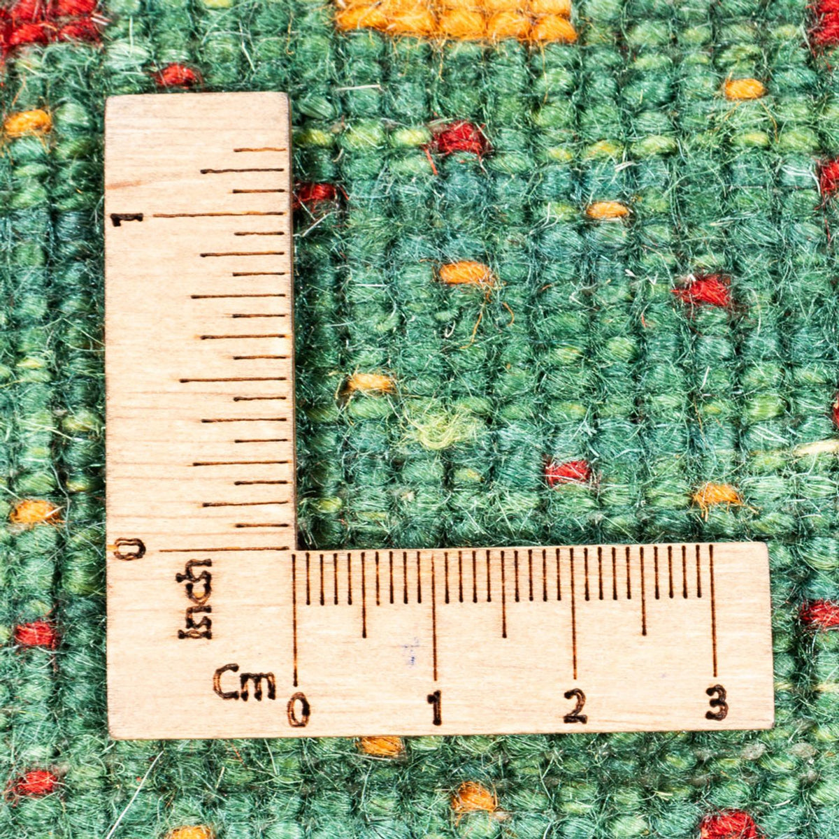 Gabbeh Tæppe - Loribaft Persisk - 140 x 70 cm - grøn