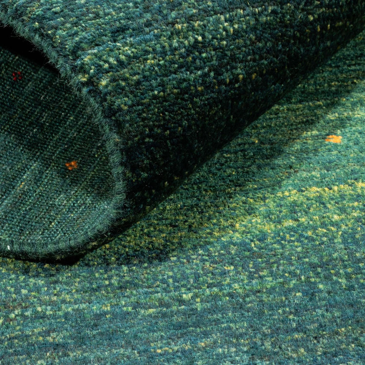 Gabbeh Tæppe - Loribaft Persisk - 144 x 84 cm - grøn