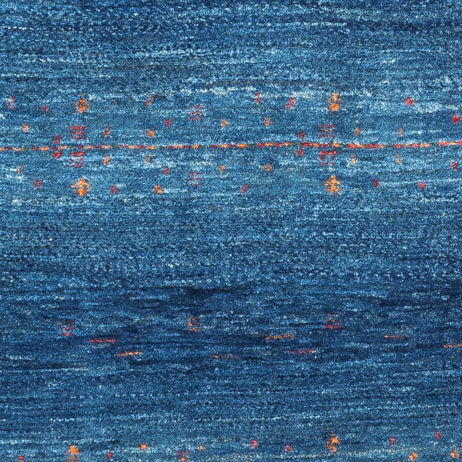 Gabbeh Tæppe - Loribaft Persisk - 120 x 80 cm - blå