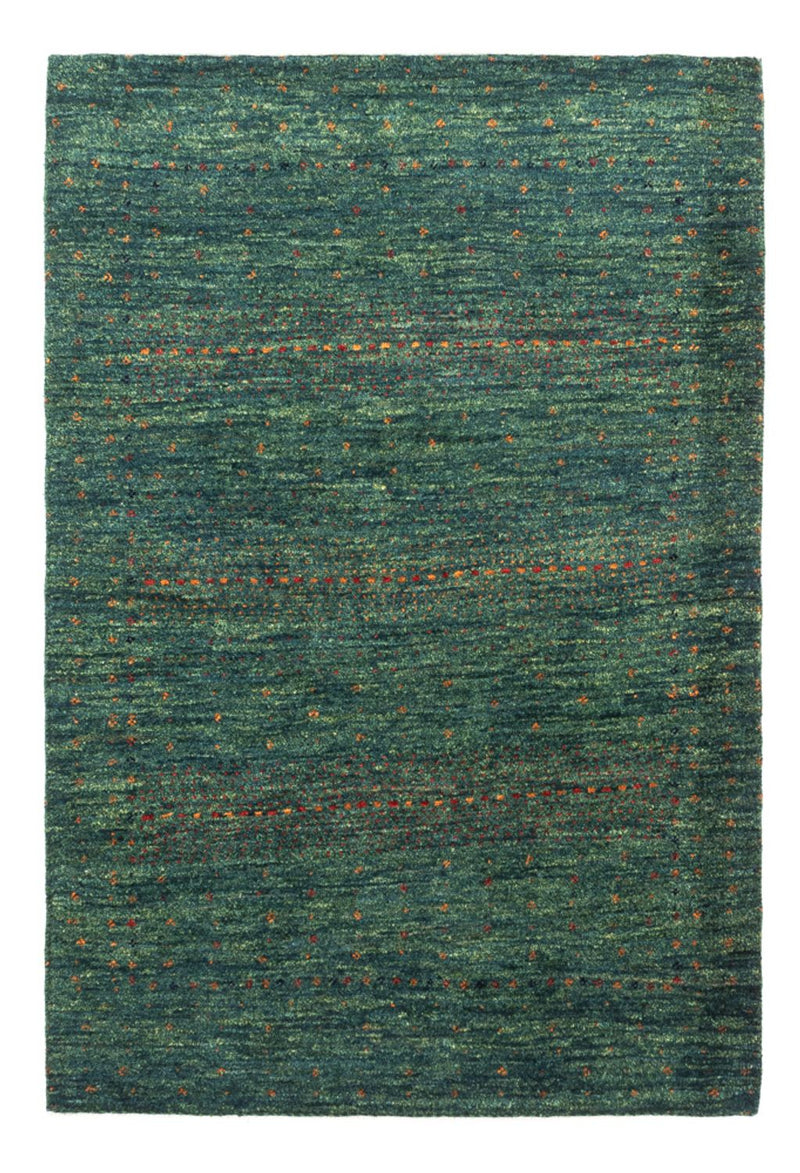 Gabbeh Tæppe - Loribaft Persisk - 124 x 87 cm - grøn