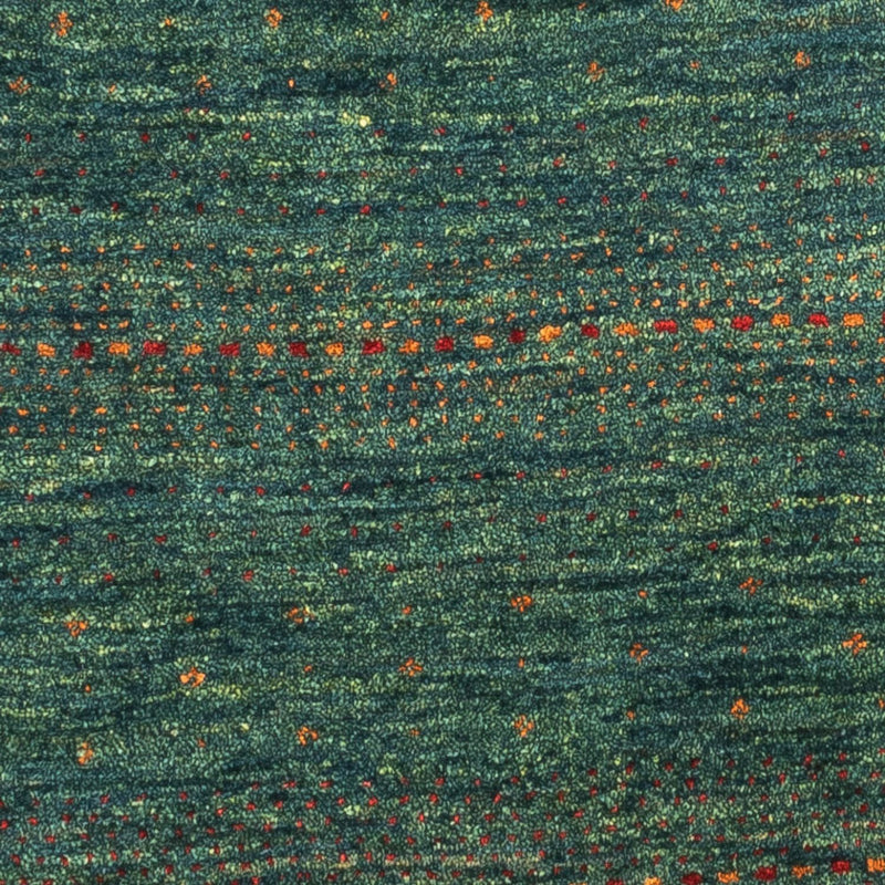 Gabbeh Tæppe - Loribaft Persisk - 124 x 87 cm - grøn