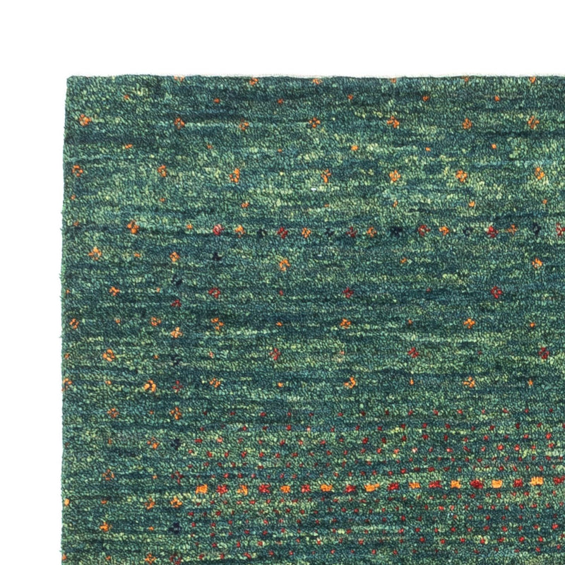 Gabbeh Tæppe - Loribaft Persisk - 124 x 87 cm - grøn