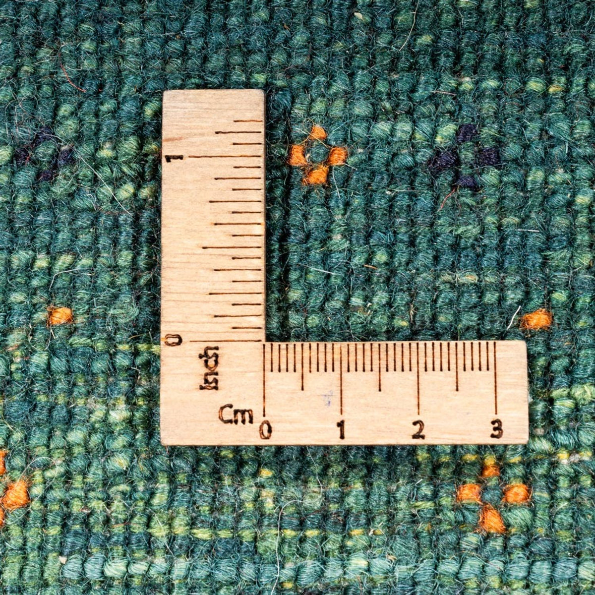 Gabbeh Tæppe - Loribaft Persisk - 124 x 87 cm - grøn