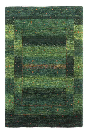 Gabbeh Tæppe - Loribaft Persisk - 129 x 82 cm - grøn