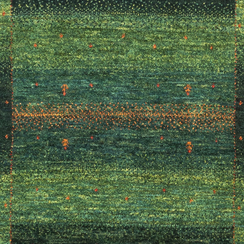 Gabbeh Tæppe - Loribaft Persisk - 129 x 82 cm - grøn