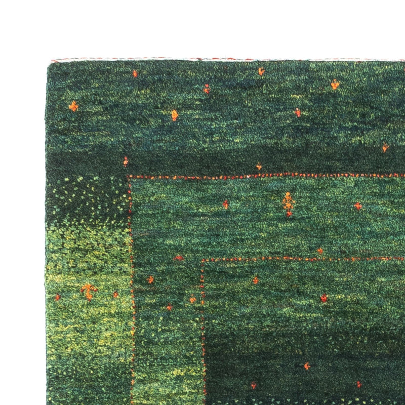 Gabbeh Tæppe - Loribaft Persisk - 129 x 82 cm - grøn