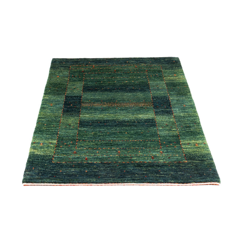 Gabbeh Tæppe - Loribaft Persisk - 129 x 82 cm - grøn
