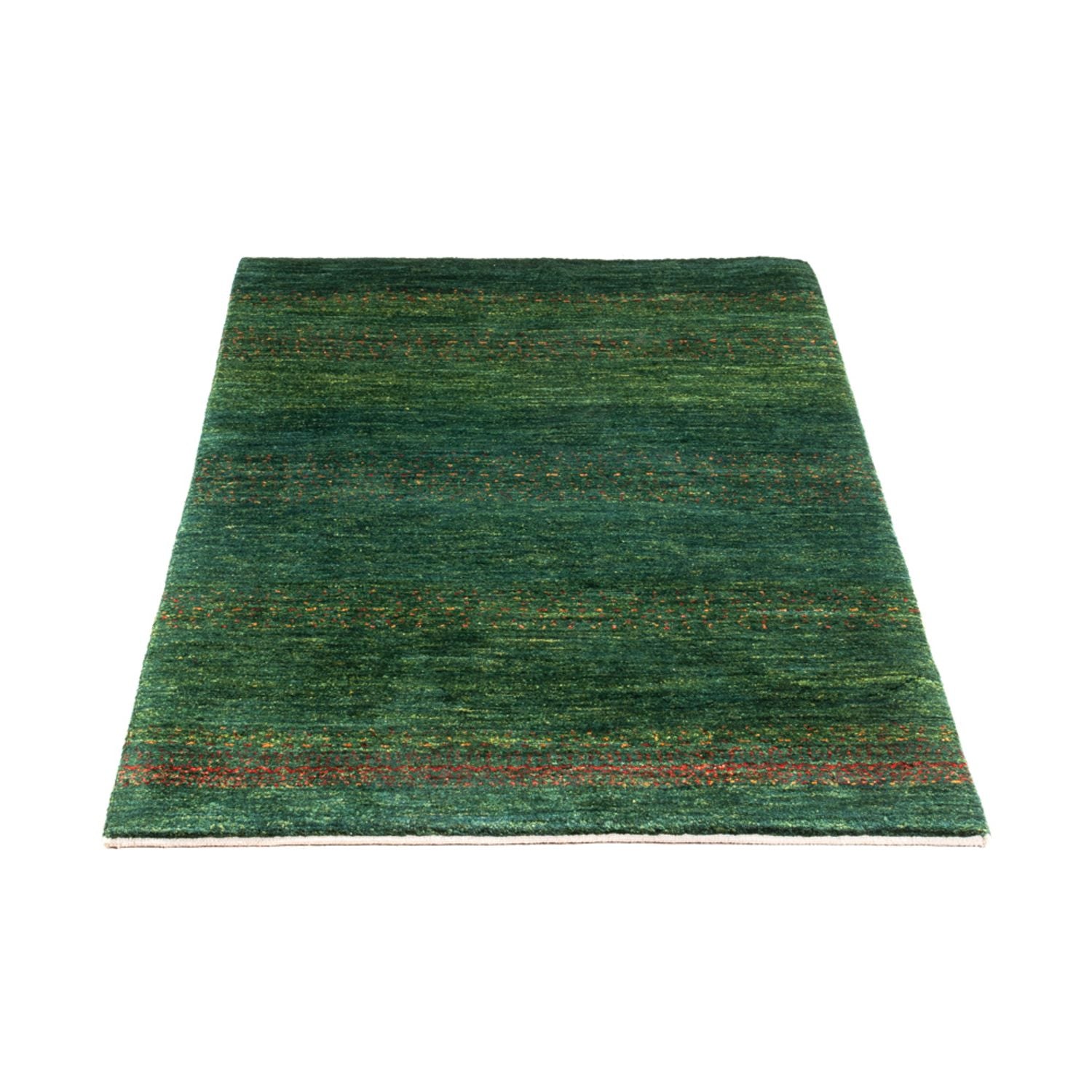 Gabbeh Tæppe - Loribaft Persisk - 126 x 78 cm - grøn