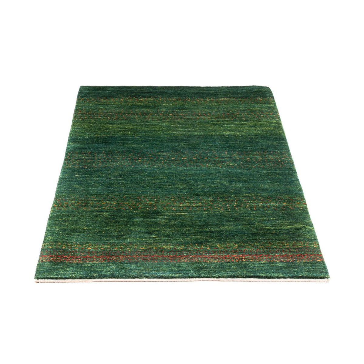 Gabbeh Tæppe - Loribaft Persisk - 126 x 78 cm - grøn