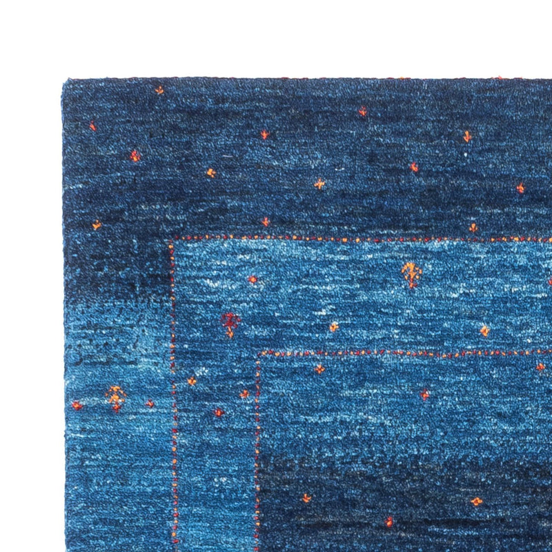 Gabbeh Tæppe - Loribaft Persisk - 129 x 85 cm - blå
