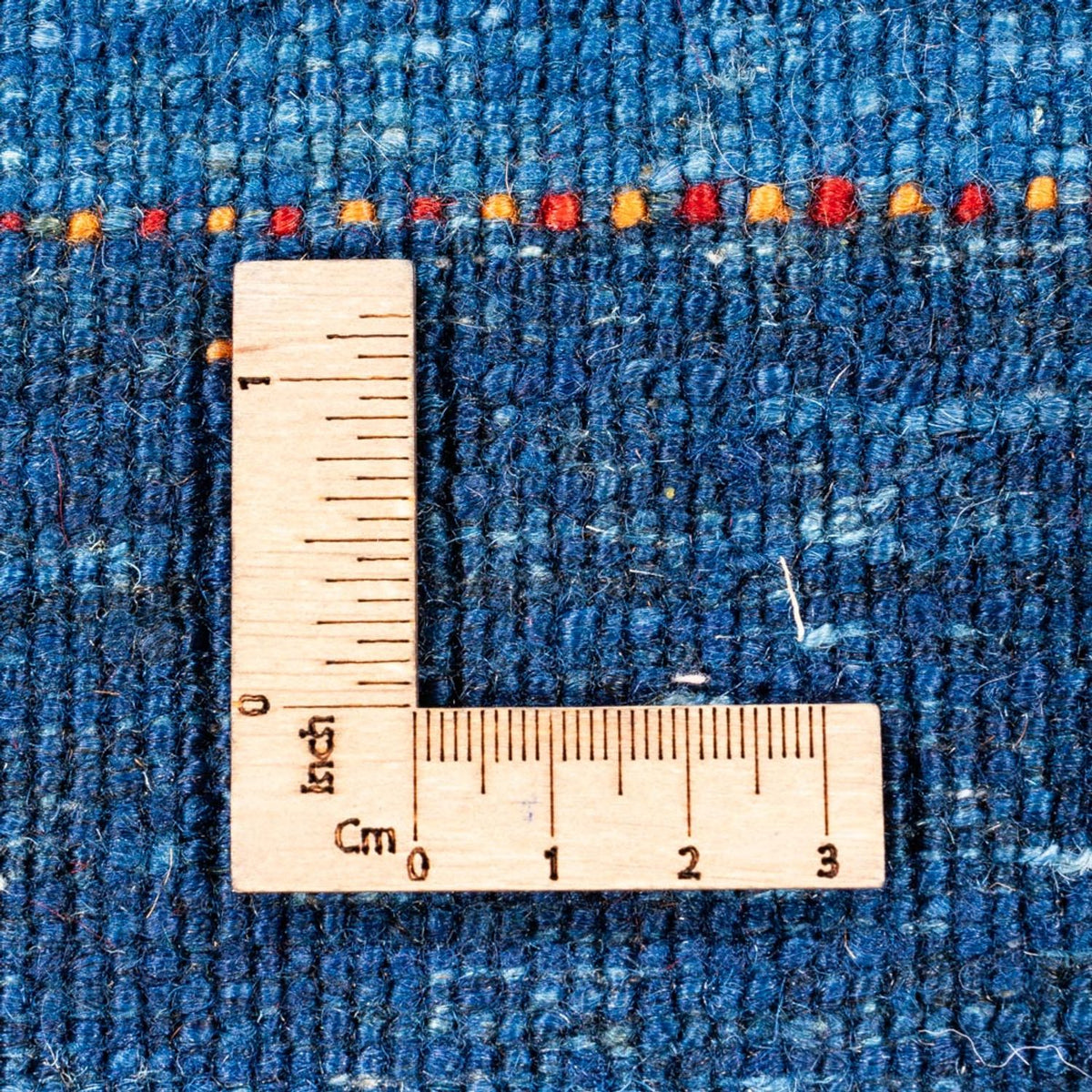 Gabbeh Tæppe - Loribaft Persisk - 129 x 85 cm - blå