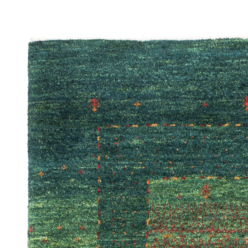Gabbeh Tæppe - Loribaft Persisk - 132 x 85 cm - grøn