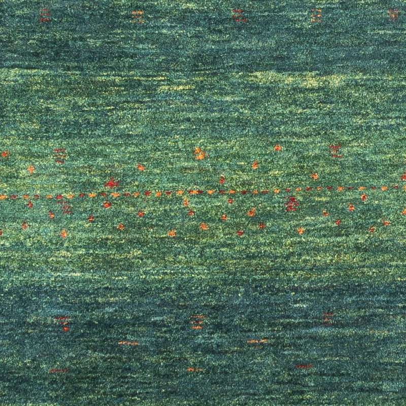 Gabbeh Tæppe - Loribaft Persisk - 126 x 84 cm - grøn