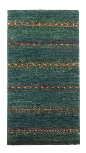 Gabbeh Tæppe - Loribaft Persisk - 136 x 68 cm - grøn