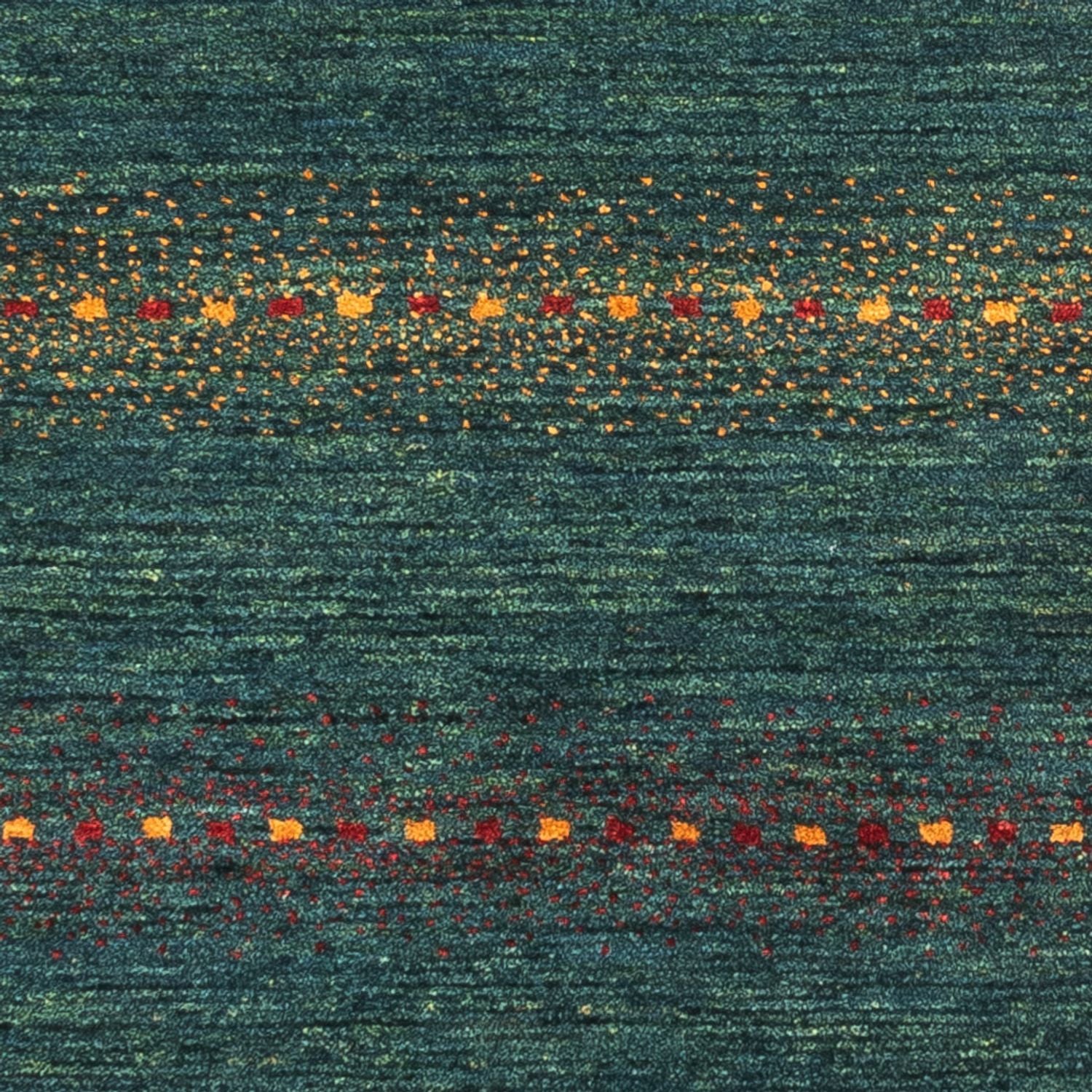 Gabbeh Tæppe - Loribaft Persisk - 136 x 68 cm - grøn