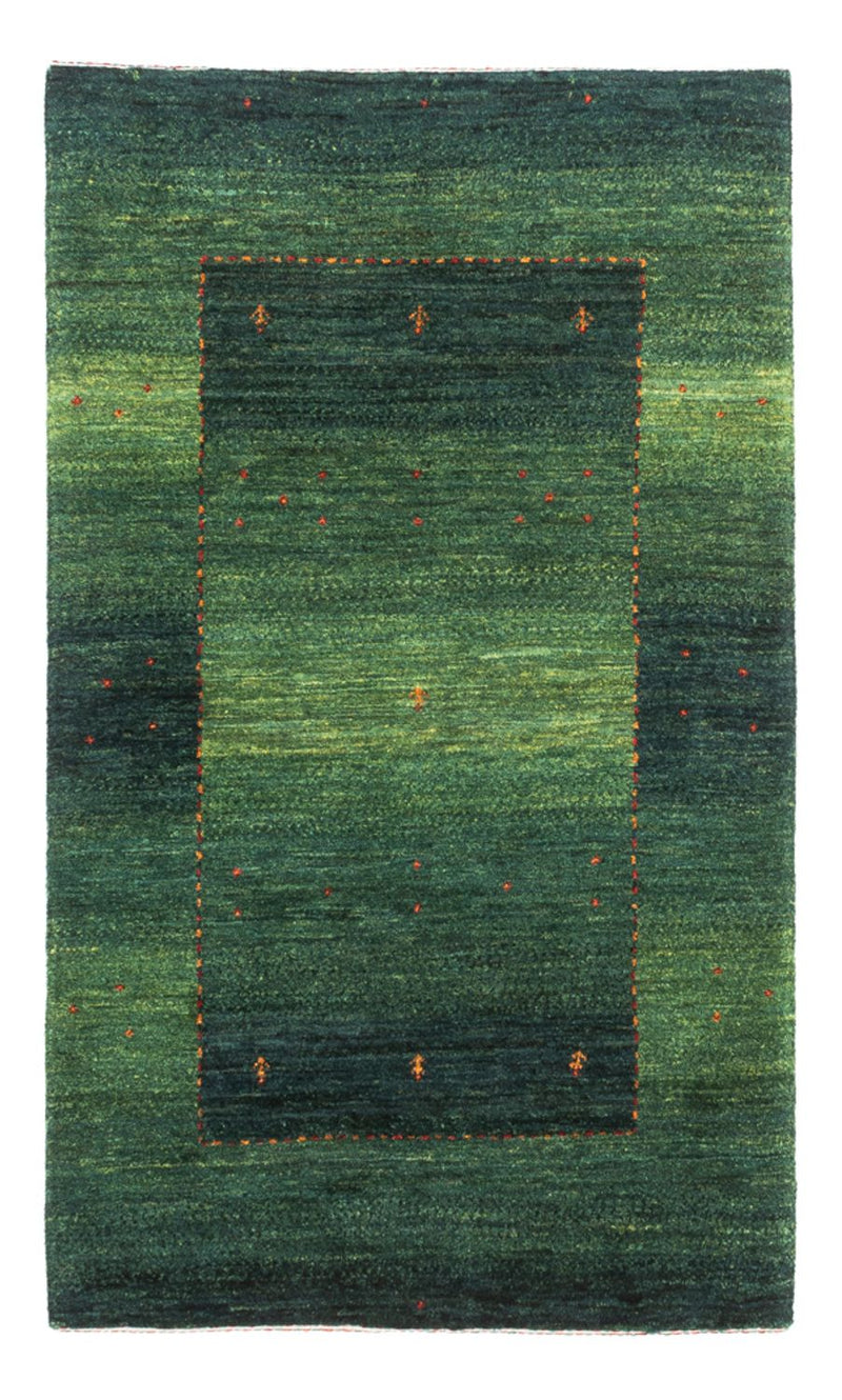 Gabbeh Tæppe - Loribaft Persisk - 128 x 80 cm - grøn