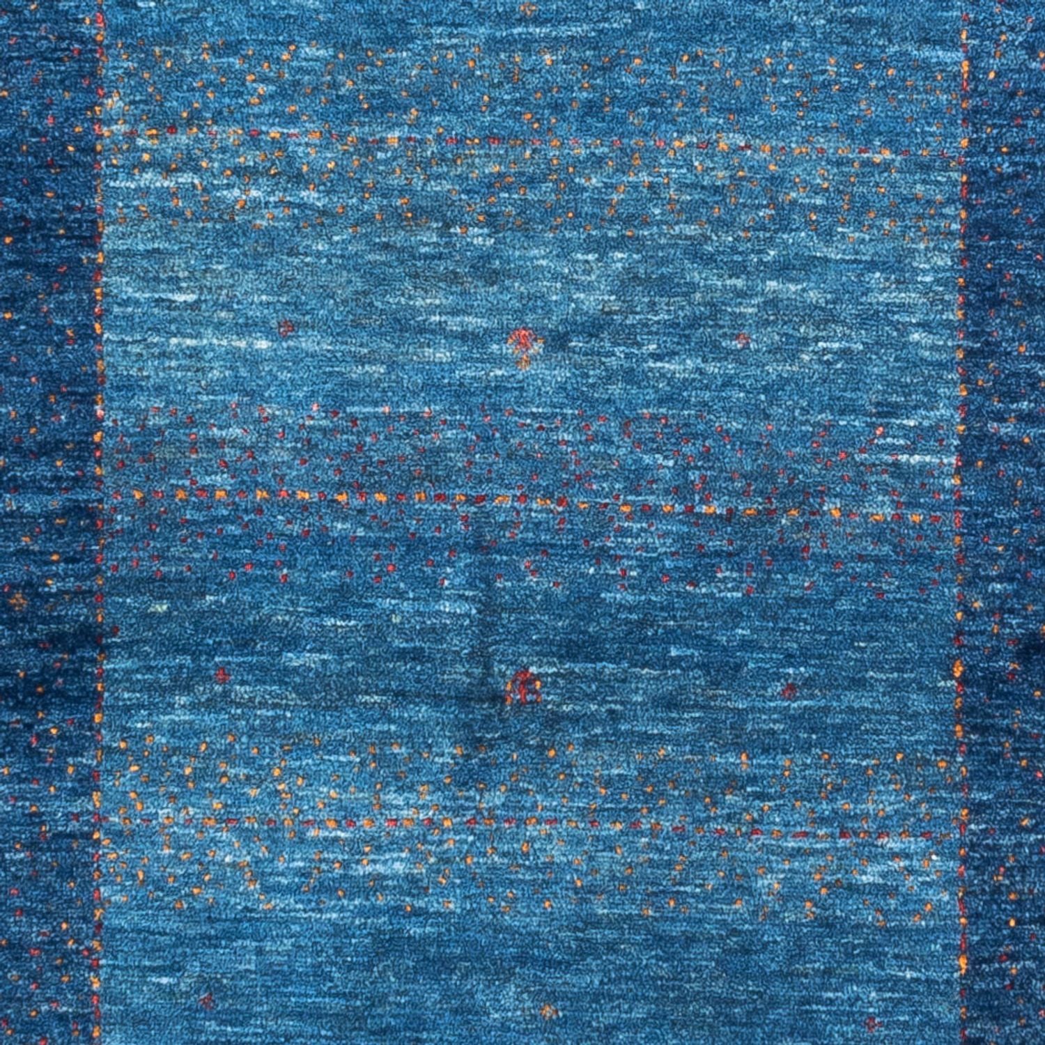 Gabbeh Tæppe - Loribaft Persisk - 134 x 88 cm - blå