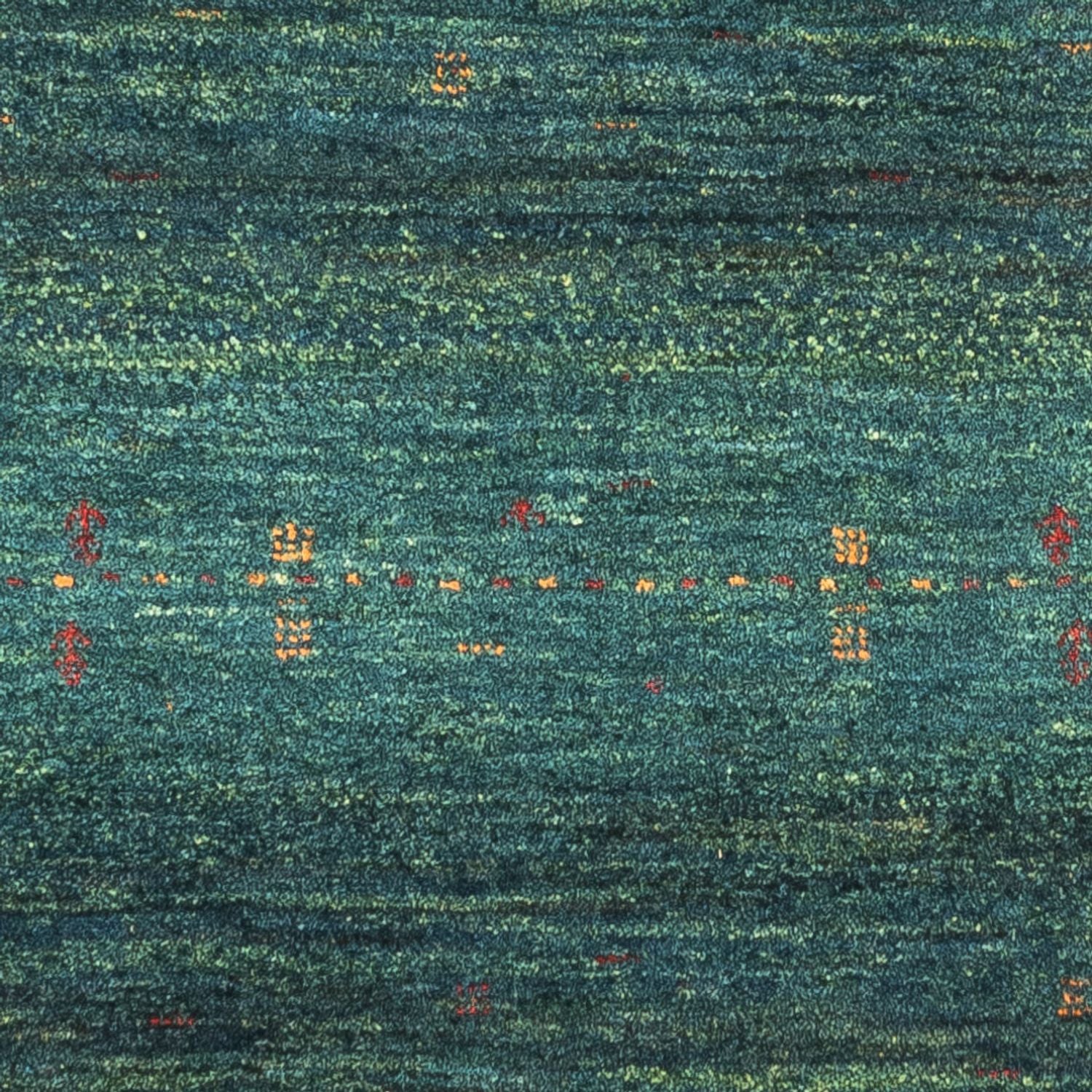 Gabbeh Tæppe - Loribaft Persisk - 125 x 82 cm - grøn