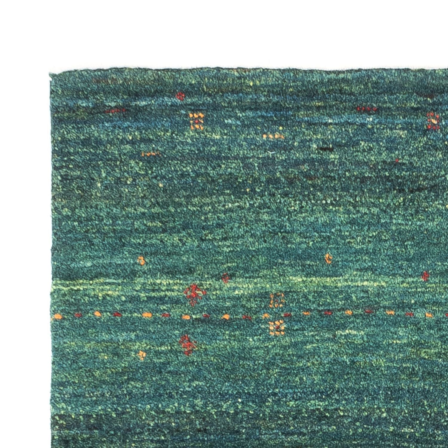 Gabbeh Tæppe - Loribaft Persisk - 125 x 82 cm - grøn