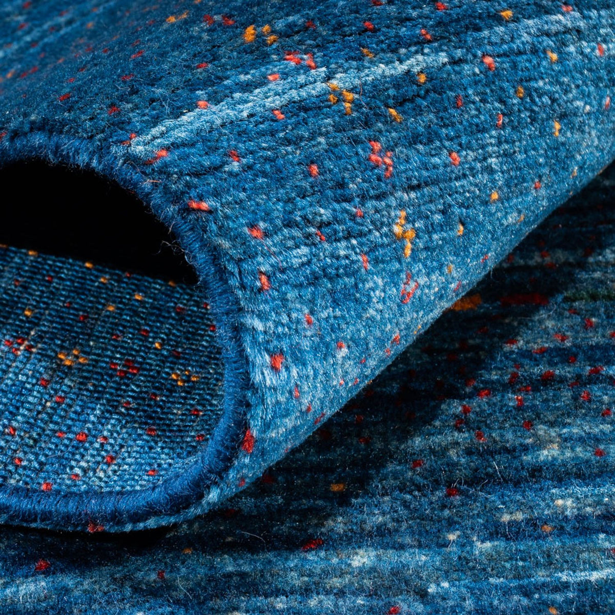 Gabbeh Tæppe - Loribaft Persisk - 153 x 85 cm - blå