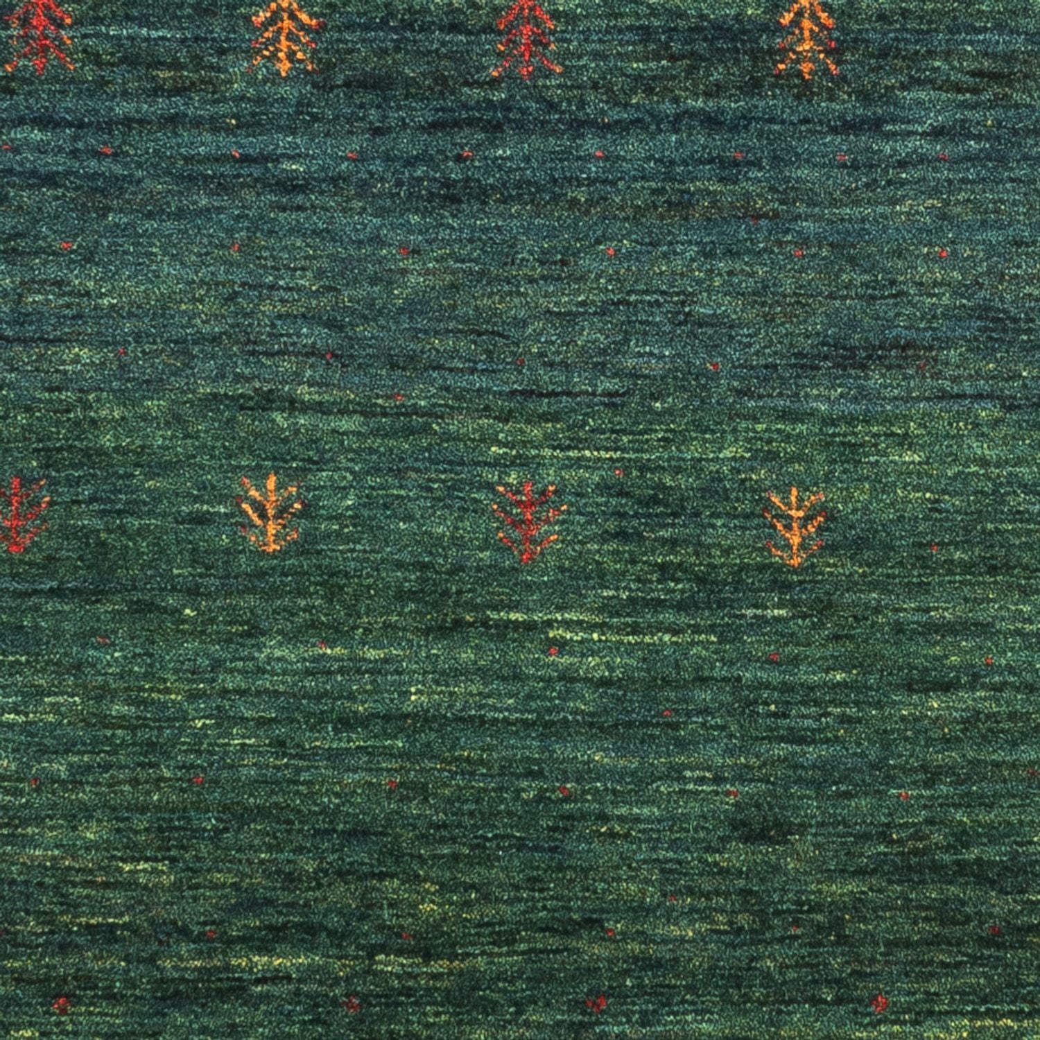 Gabbeh Tæppe - Loribaft Persisk - 136 x 87 cm - grøn