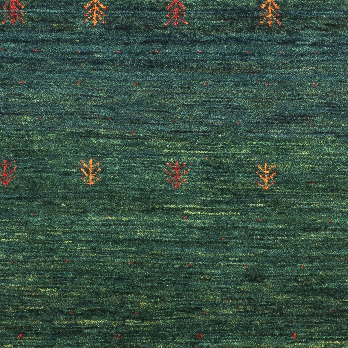 Gabbeh Tæppe - Loribaft Persisk - 136 x 87 cm - grøn