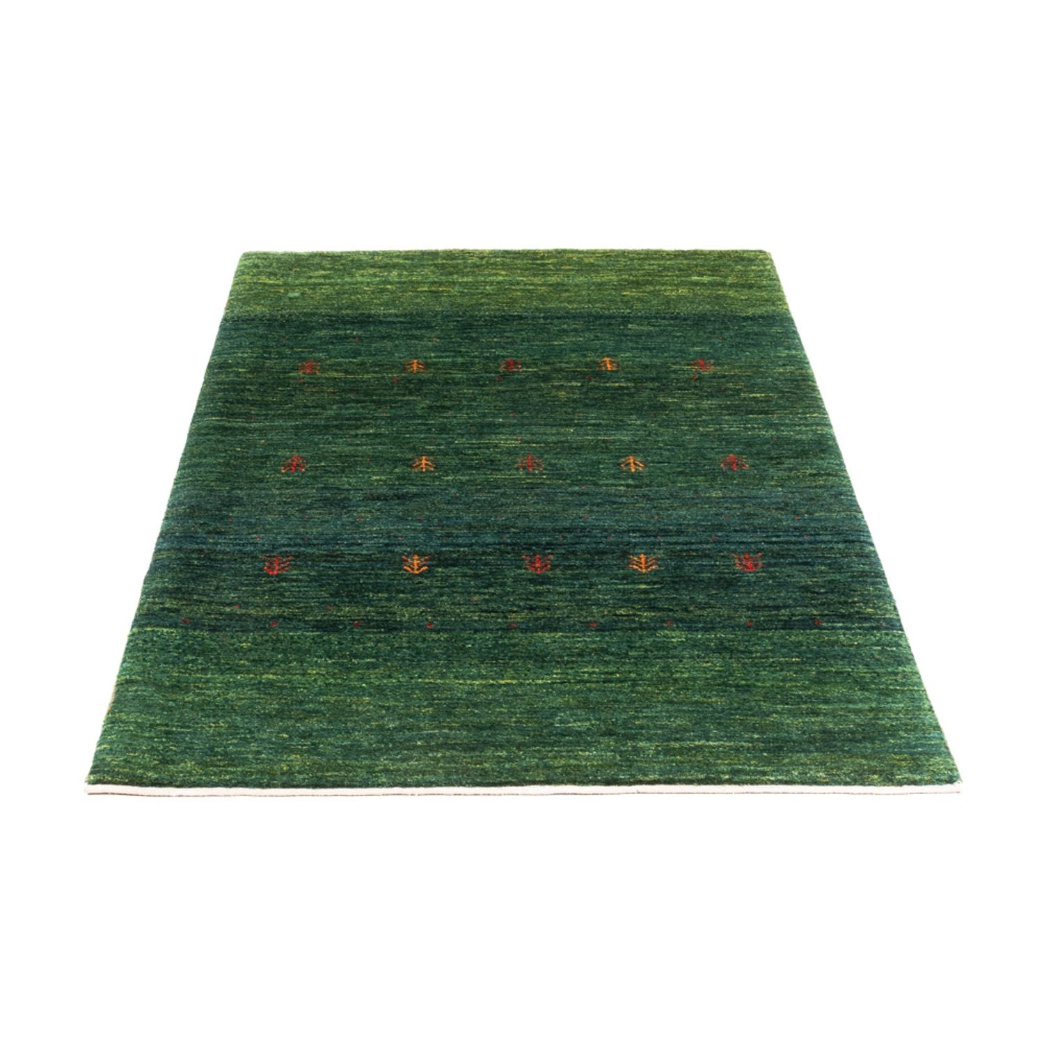 Gabbeh Tæppe - Loribaft Persisk - 136 x 87 cm - grøn