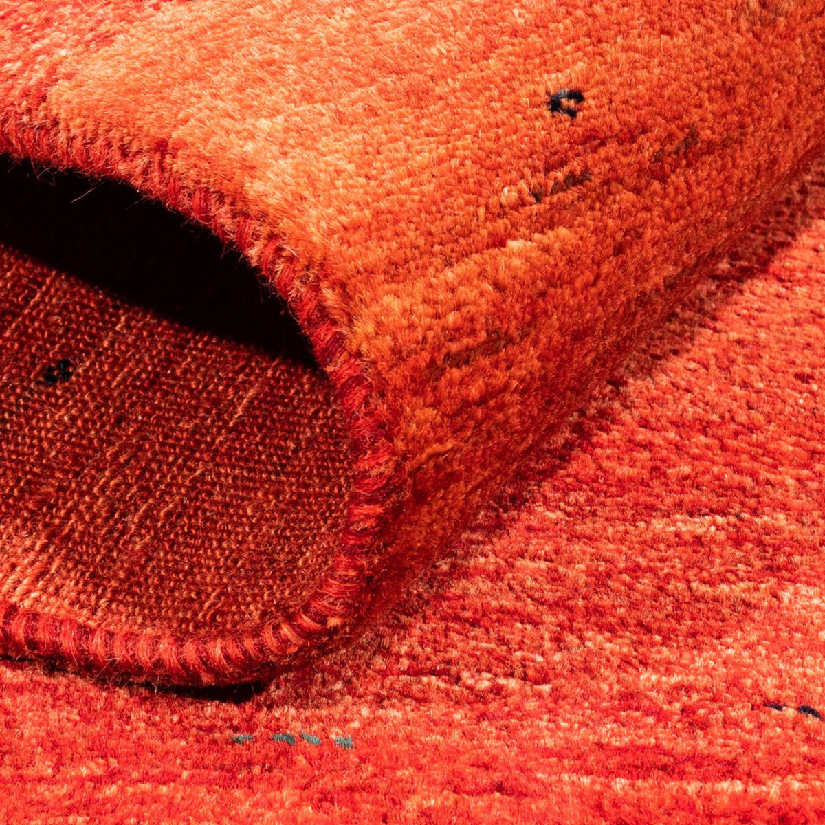 Gabbeh Tæppe - Loribaft Persisk - 118 x 82 cm - rød