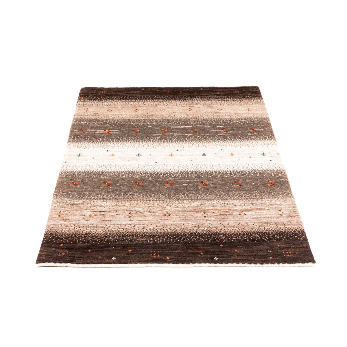 Gabbeh Tæppe - Loribaft Persisk - 127 x 82 cm - grå