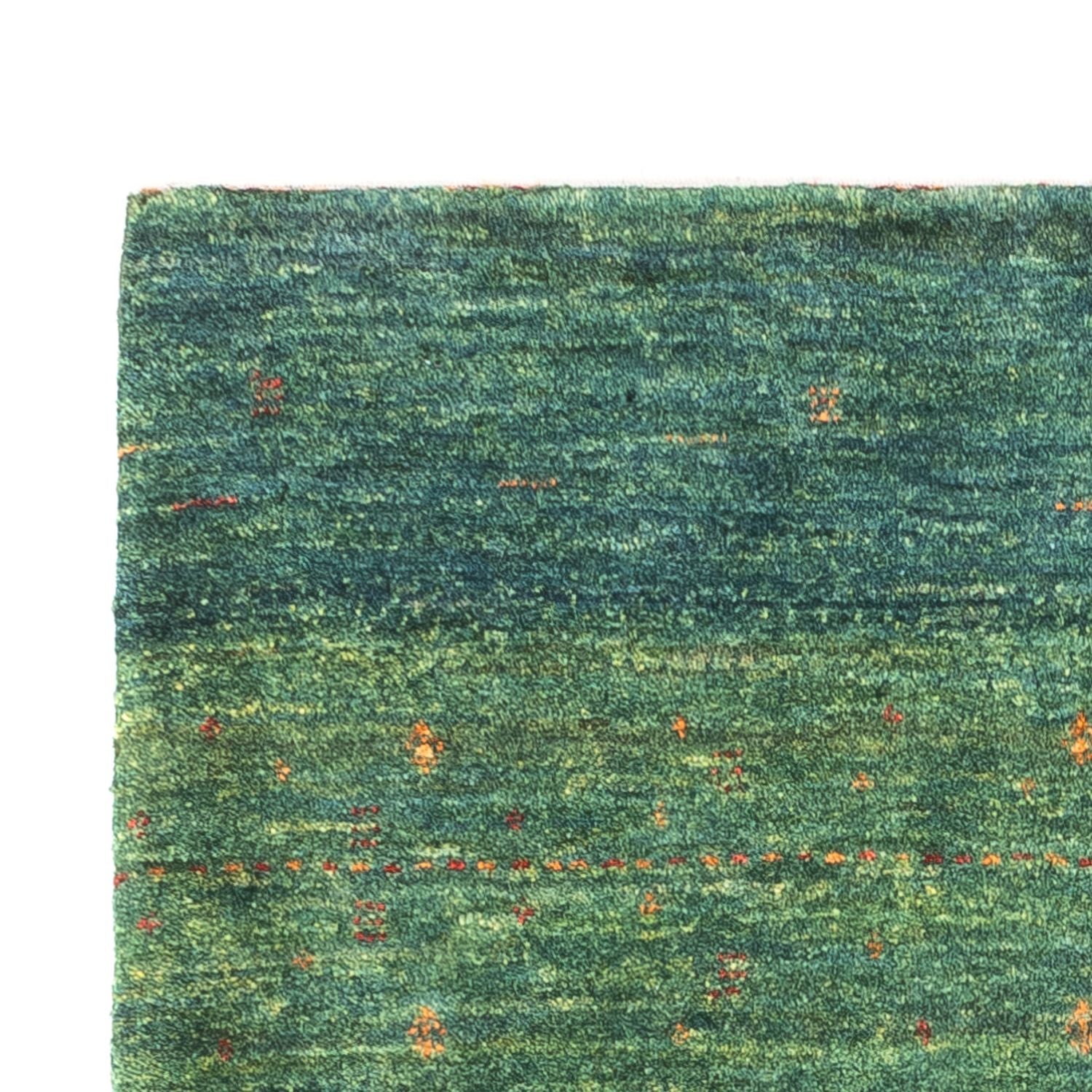 Gabbeh Tæppe - Loribaft Persisk - 133 x 84 cm - grøn