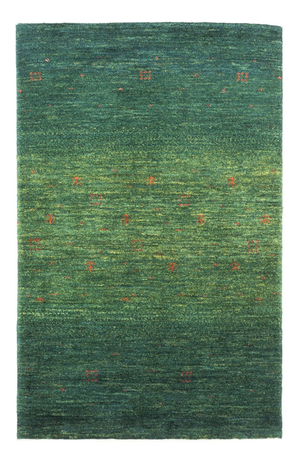 Gabbeh Tæppe - Loribaft Persisk - 120 x 76 cm - grøn