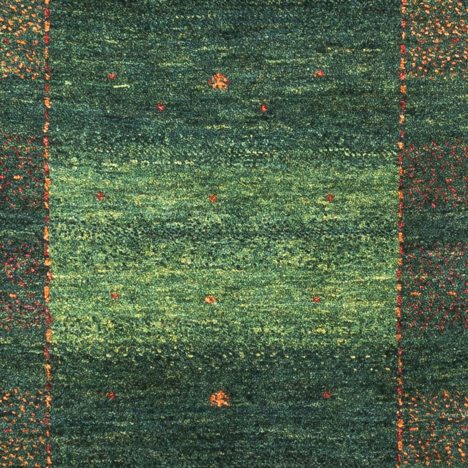 Gabbeh Tæppe - Loribaft Persisk - 121 x 85 cm - grøn