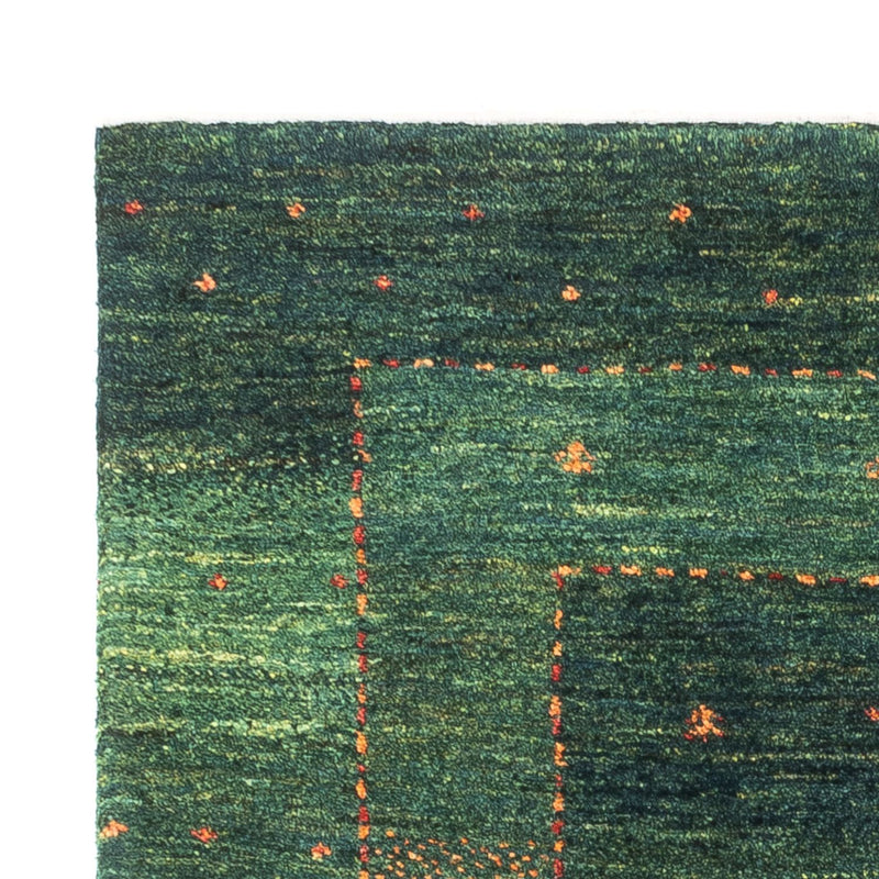 Gabbeh Tæppe - Loribaft Persisk - 121 x 85 cm - grøn