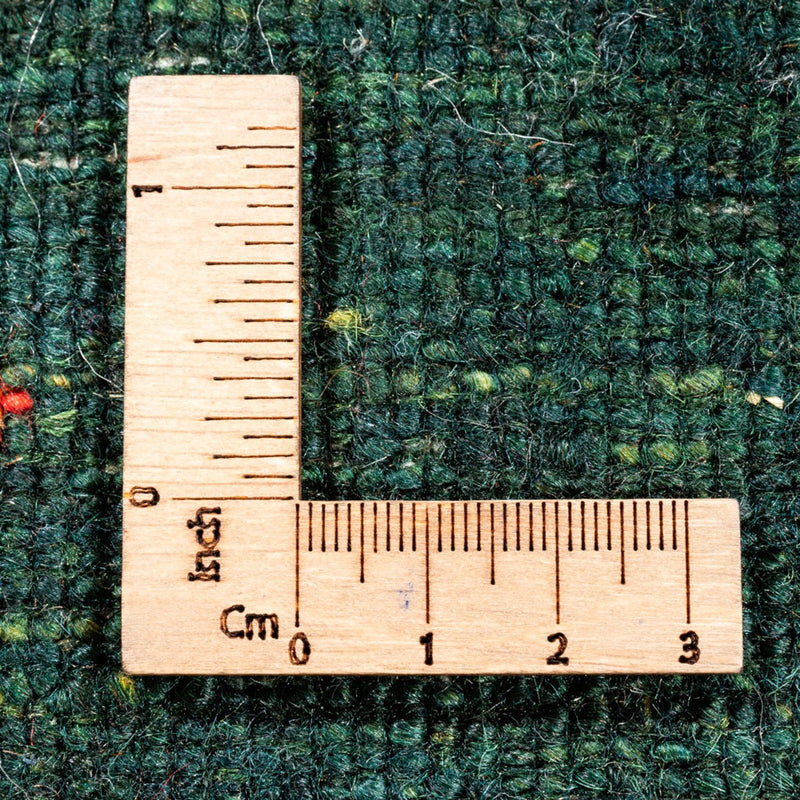 Gabbeh Tæppe - Loribaft Persisk - 121 x 85 cm - grøn
