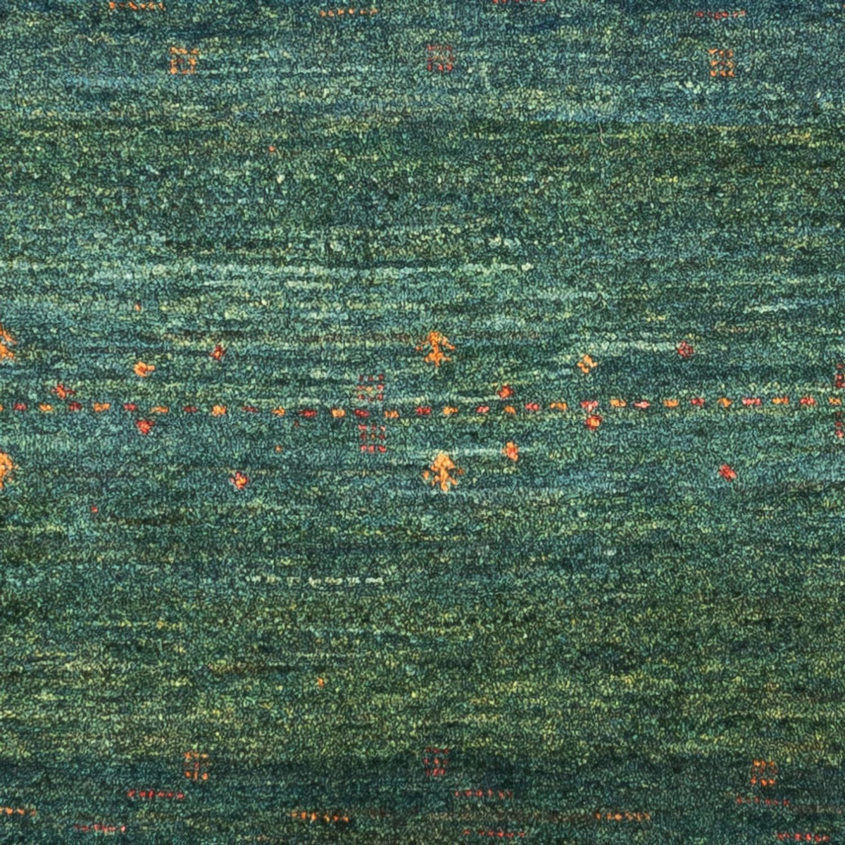 Gabbeh Tæppe - Loribaft Persisk - 125 x 85 cm - grøn