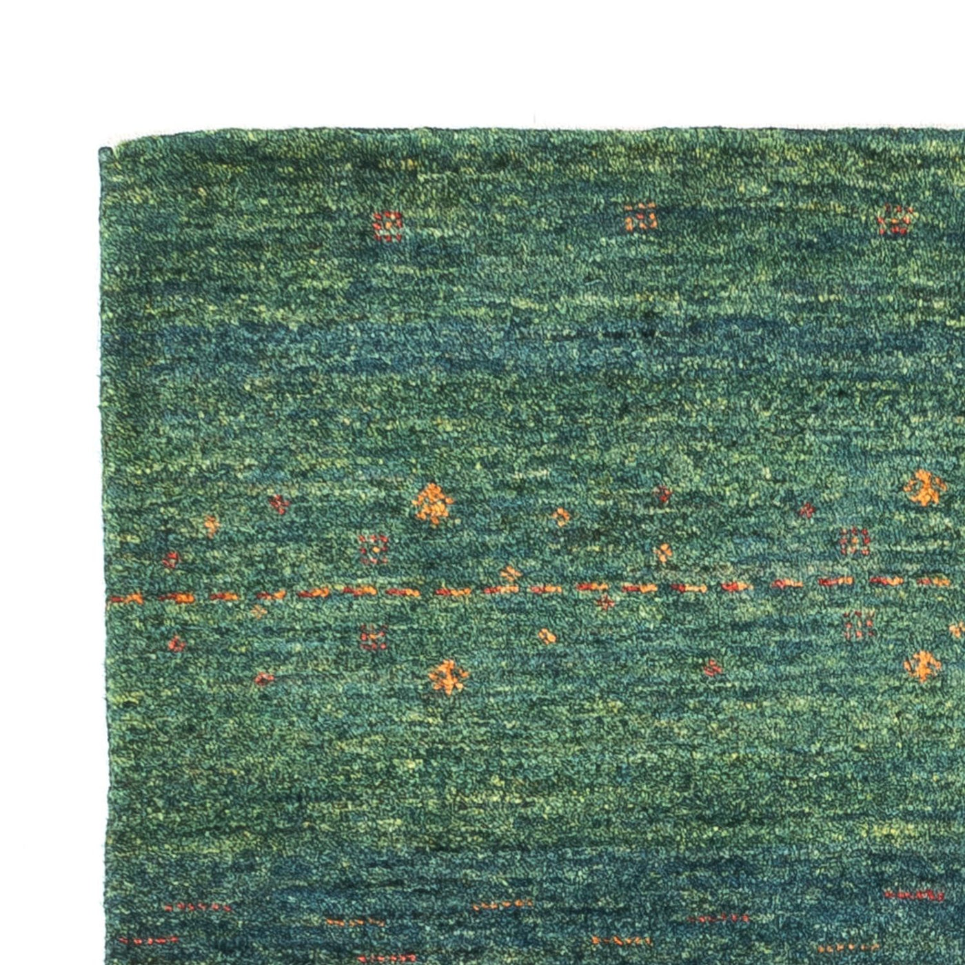Gabbeh Tæppe - Loribaft Persisk - 125 x 85 cm - grøn
