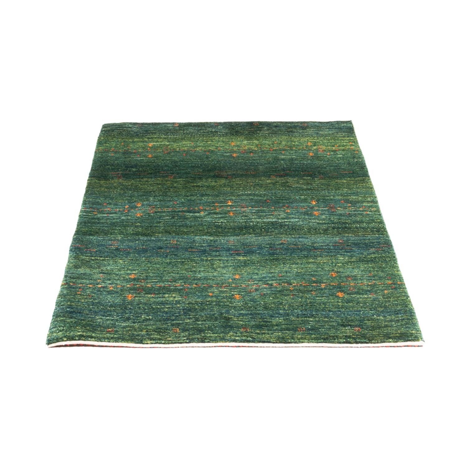 Gabbeh Tæppe - Loribaft Persisk - 125 x 85 cm - grøn