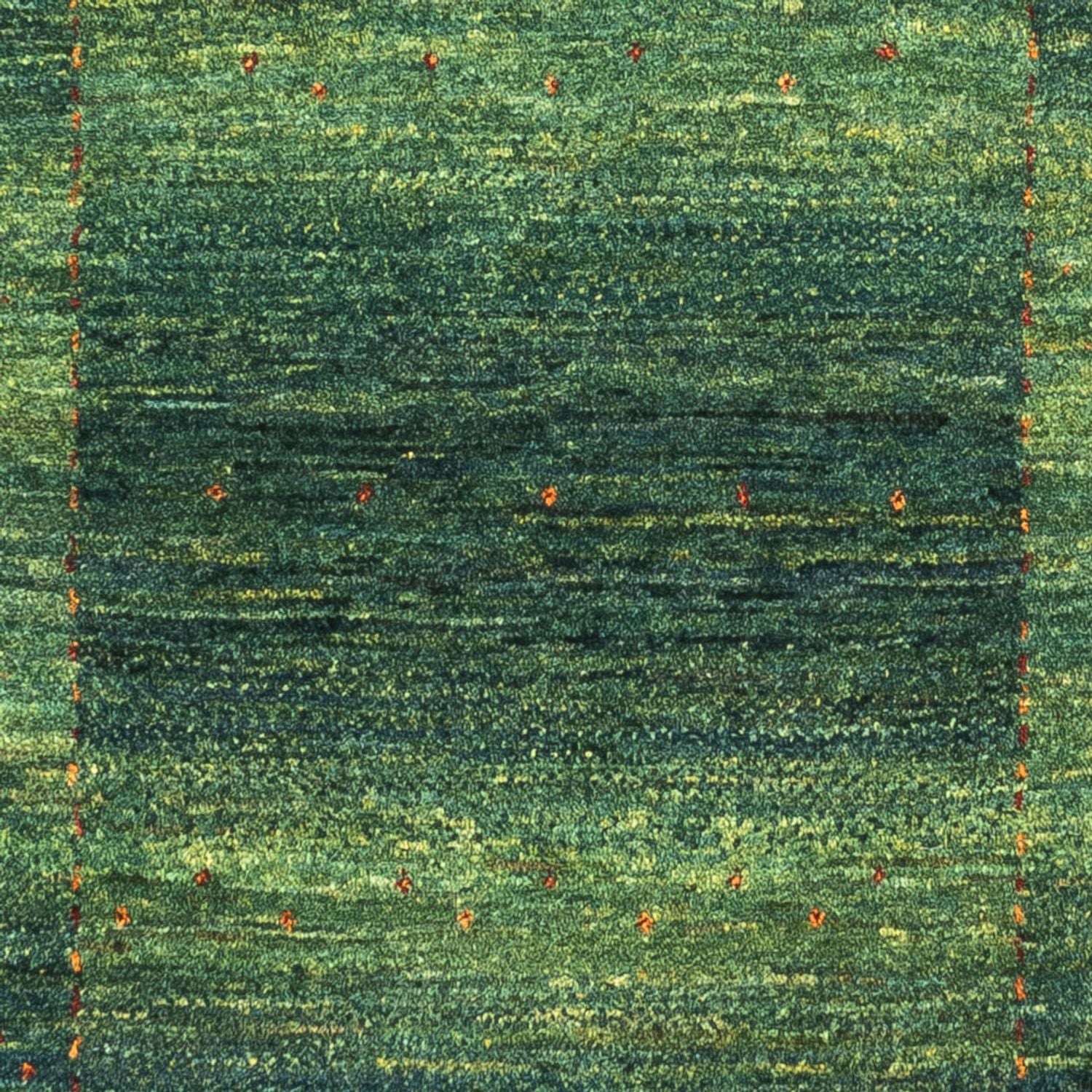 Gabbeh Tæppe - Loribaft Persisk - 133 x 83 cm - grøn