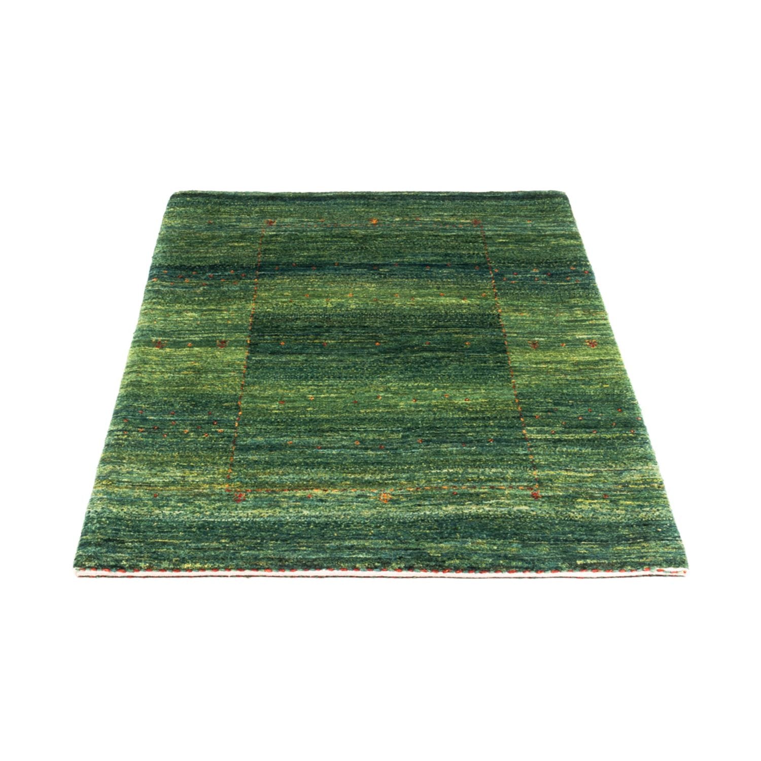 Gabbeh Tæppe - Loribaft Persisk - 133 x 83 cm - grøn
