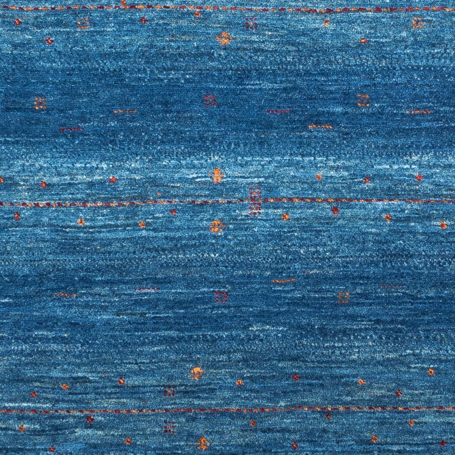 Gabbeh Tæppe - Loribaft Persisk - 131 x 85 cm - blå