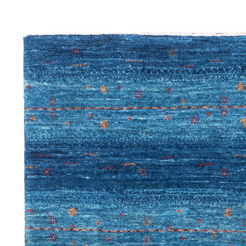 Gabbeh Tæppe - Loribaft Persisk - 131 x 85 cm - blå