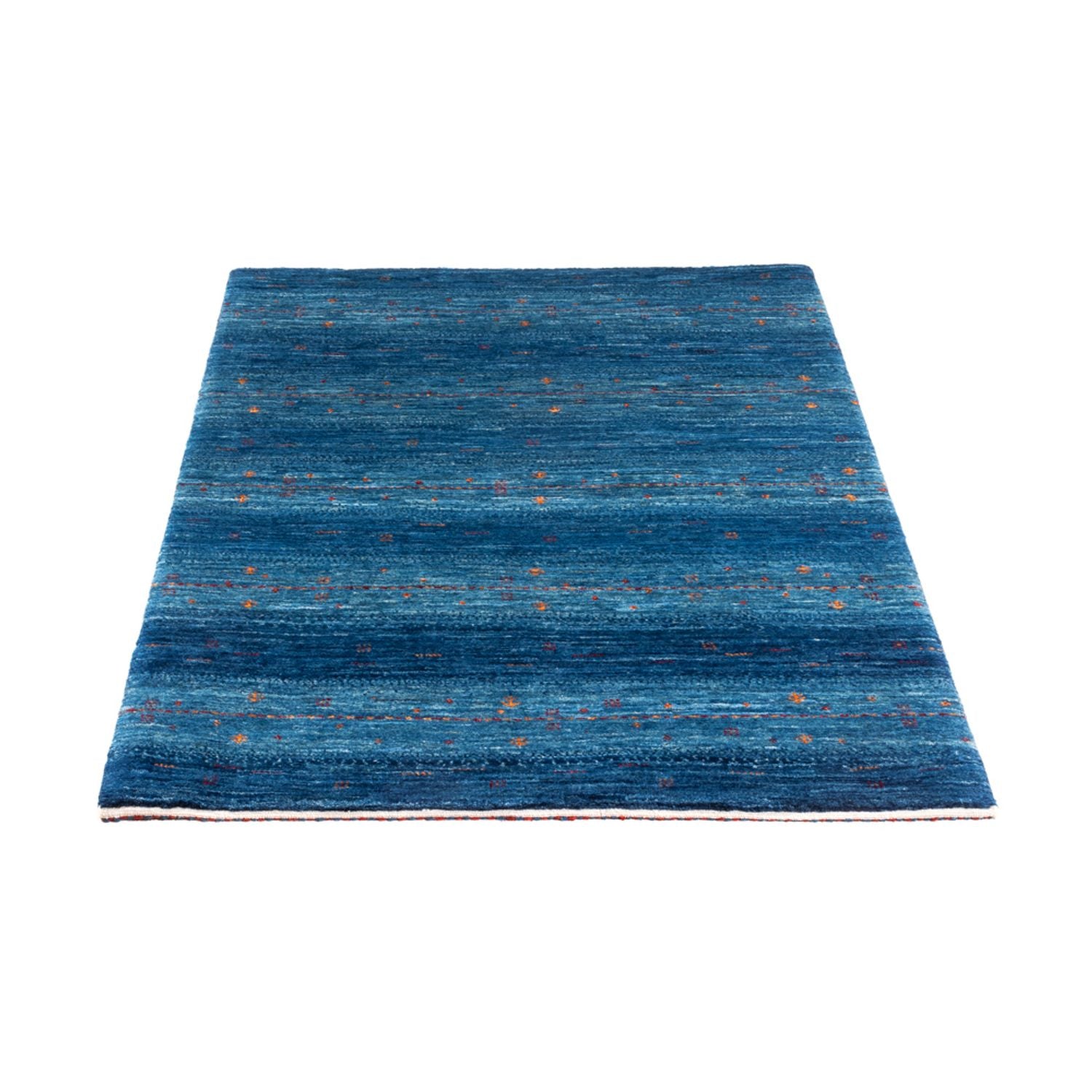 Gabbeh Tæppe - Loribaft Persisk - 131 x 85 cm - blå