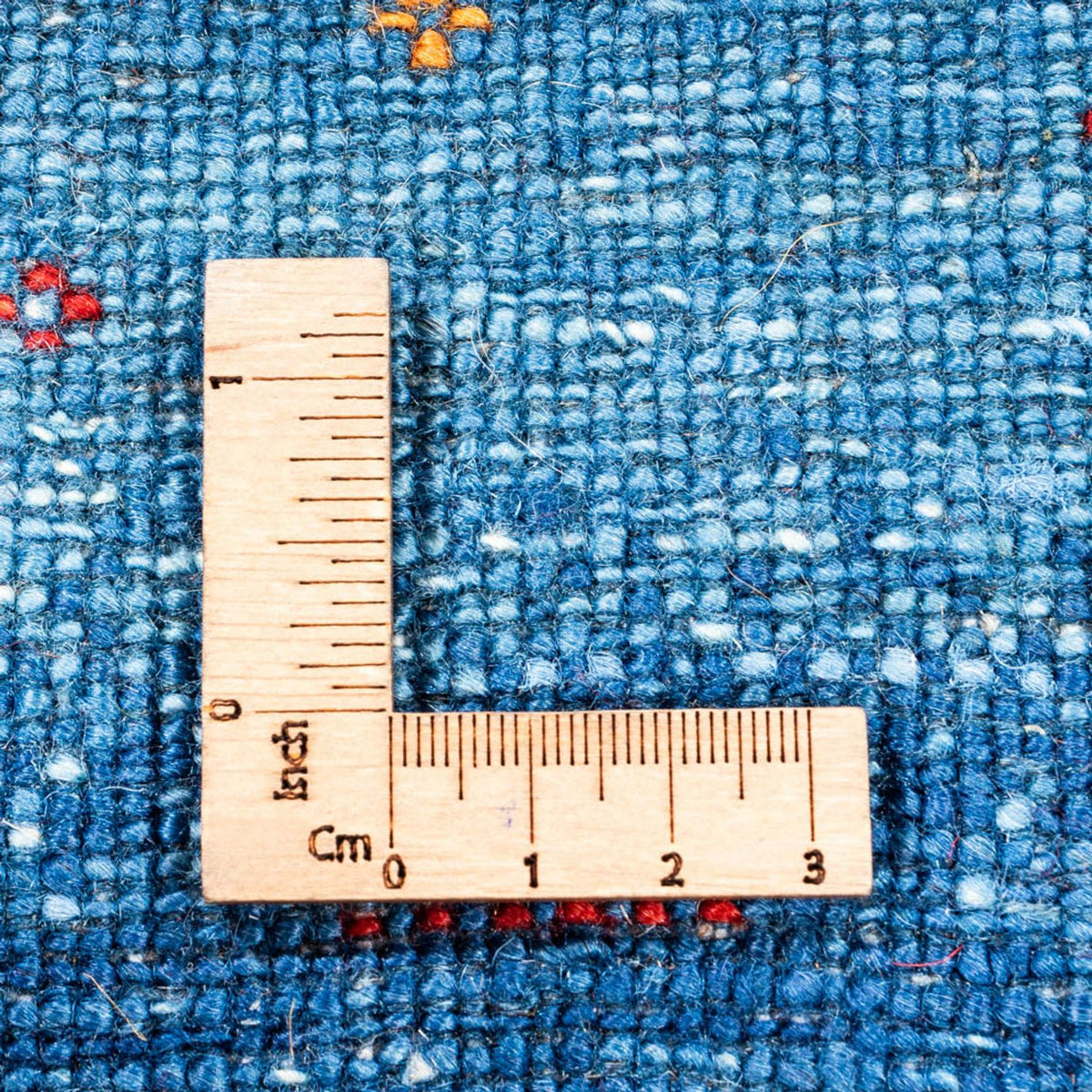 Gabbeh Tæppe - Loribaft Persisk - 131 x 85 cm - blå