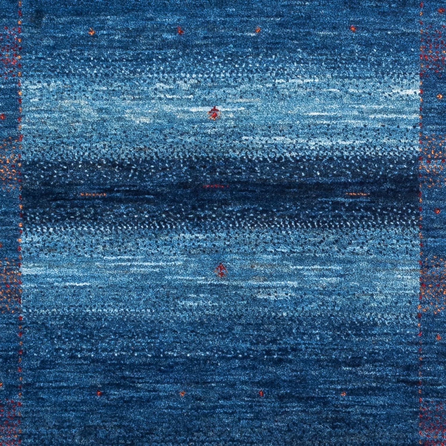Gabbeh Tæppe - Loribaft Persisk - 122 x 91 cm - blå