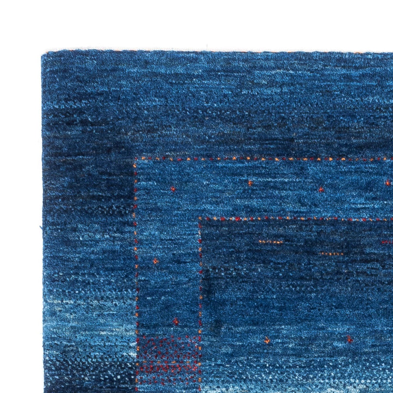 Gabbeh Tæppe - Loribaft Persisk - 122 x 91 cm - blå