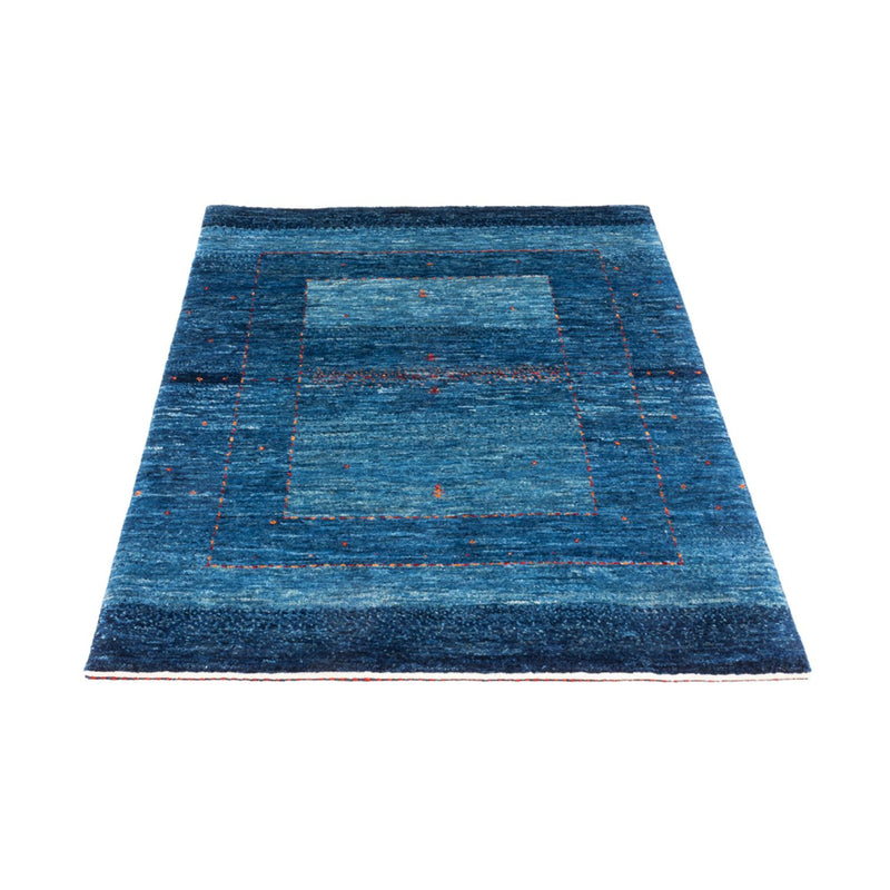 Gabbeh Tæppe - Loribaft Persisk - 122 x 83 cm - blå