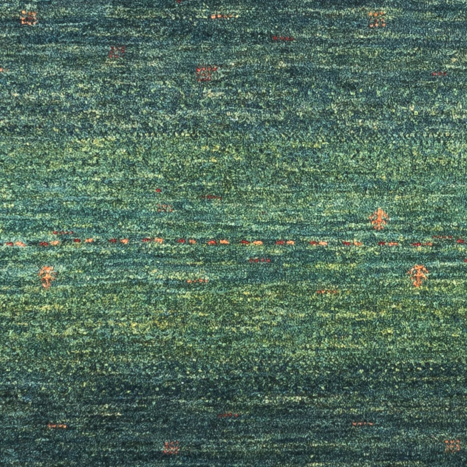 Gabbeh Tæppe - Loribaft Persisk - 123 x 78 cm - grøn